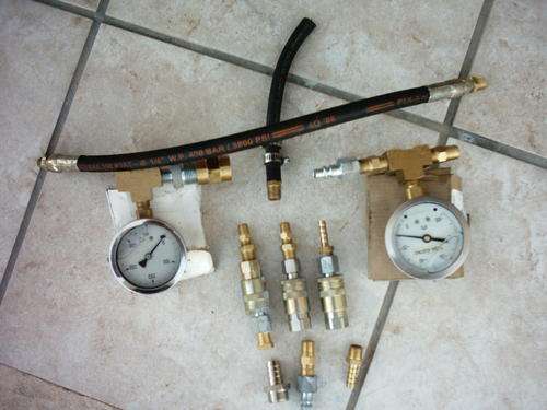 pressure gauge and couplers