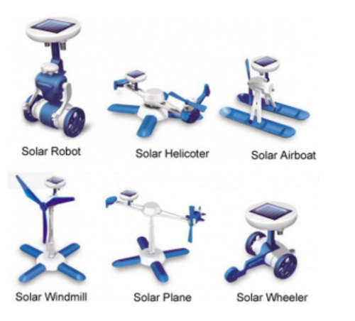 6 in 1 Solar DIY Educational Kit for intelligent kids