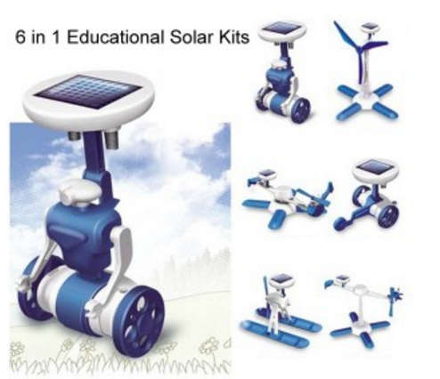 6 in 1 Solar DIY Educational Kit for intelligent kids