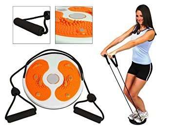 UNISEX Magnetic Foot Massage Waist Twisting Disc with Pull Rope