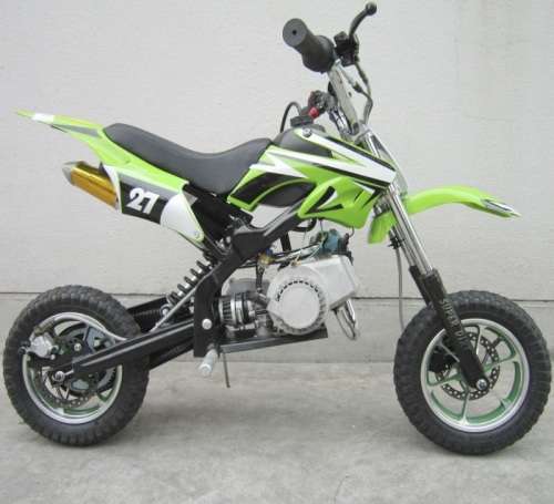2 Wheel 2 stroke Kids Dirt bike 49cc Petrol Auto, Random Colours