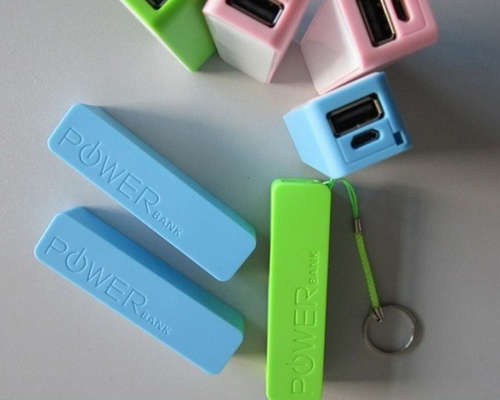 Mini Pocket Power Bank 9.5cm x 2cm approx. 2600mAh, Assorted colours - Bulk Offers Welcome