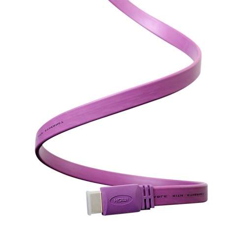 3 metre HDMI - HDMI Flat Cable - Random colours