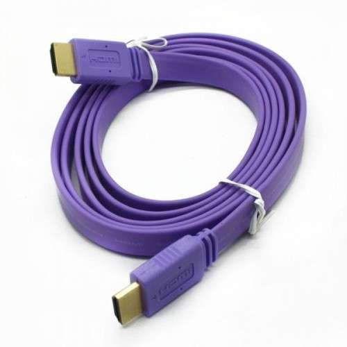 3 metre HDMI - HDMI Flat Cable - Random colours