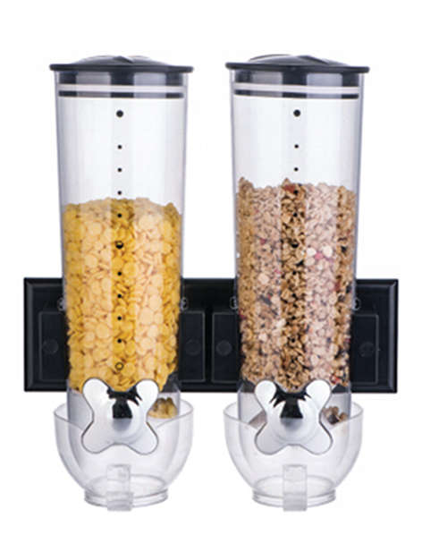 Wall mount Cereal Dispenser Double