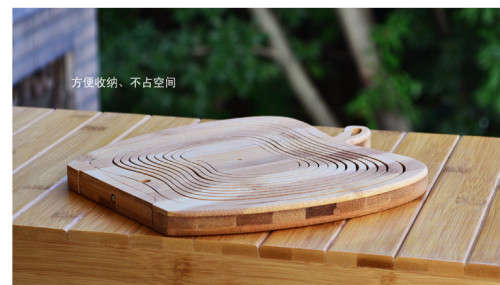 Bamboo Fruit Basket, Foldable for easy storage and travel