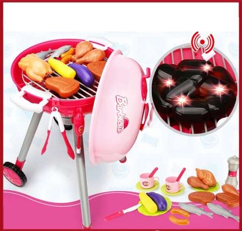 Barbecue Kids Pretend play set (Red or Pink)