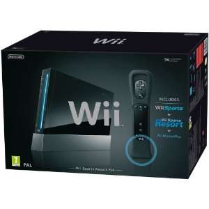 Nintendo Wii Excellent Condition BLACK COMPLETE IN ORIGINAL BOX