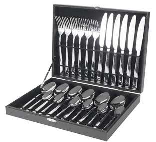 24 Piece Cutlery Set (Gold case) - LOW POSTAGE!!!