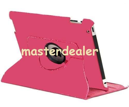 Ipad Cover 360 Degree Rotating Case For Apple Ipad 2 New Ipad 3 Ipad 4 Smart Cover , Various colours