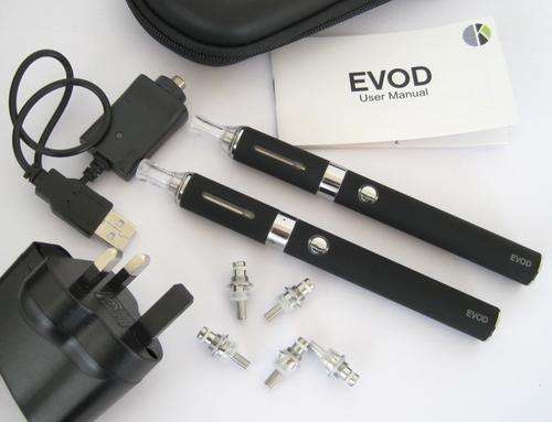EVOD Premium Electronic Cigarette Double Pack + charger (Black) - LOW POSTAGE!!!
