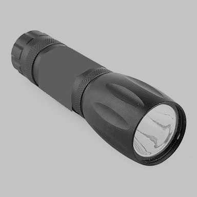 9 LED Small Torch, 10cm, Black