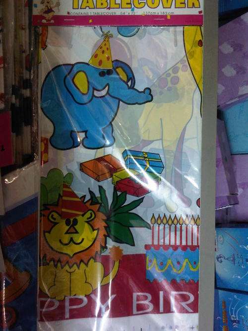 Birthday table cloth 137cmX182cm - NEW!!! BULK PRICES - MINIMUM 6 UNITS