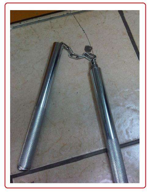 Screw on silver nunchucks  - NEW!!! BULK PRICES AVAILABLE!!!