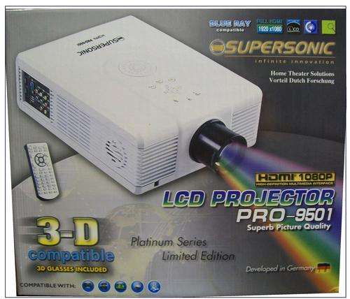 Supersonic LCD Projector 3D - 3D glasses included *** OPENING SPECIAL THIS WEEKEND ONLY***
