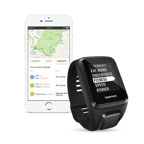 TomTom Spark 3 Cardio + Music Black One Time Special - Free Delivery