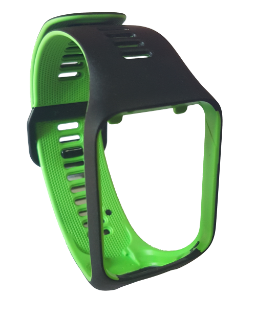 TomTom Spark 3 & Runner 3 Replacement Wrist Strap Black/Green Large - Free Delivery