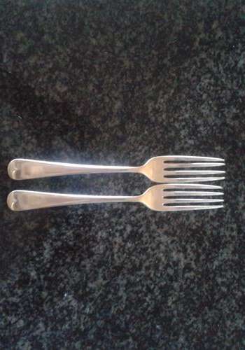 N.V & T Nickel Silver Sheffield England Forks