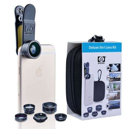 SmrtLens Deluxe 5-in-1 Cellphone Camera Lens Kit