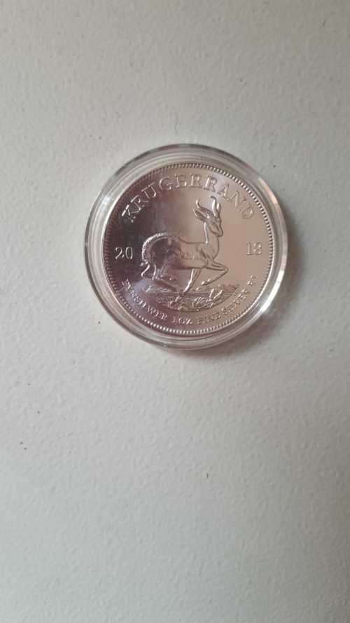 2018 Kruger rand silver coin