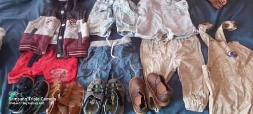 Infant boy clothes and shoes..