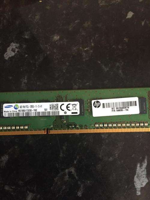SAMSUNG DDR3 4GB 1Rx8 PC3L-12800U-11-13-A1 DESKTOP RAM