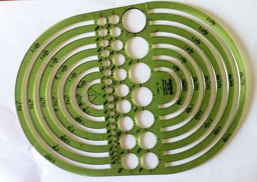 Chartpak Circle Master Inking Template