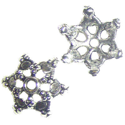 Tibetan Silver Bead Cap 17mm