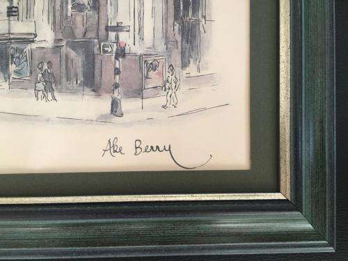 ABE BERRY - SA LISTED ARTIST - ORIGINAL WATERCOLOUR PAINTING OF COLLOSEUM THEATRE JOHANNESBURG