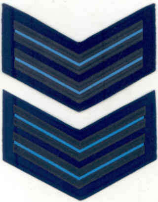 ORIGINAL SAAF Corporal Stripes for Wearing on the Synthetic Leather Flight Crew  Jacket