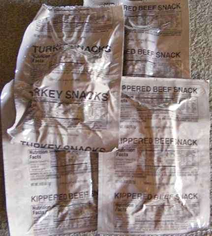 Survival Kit - Dried Turkey and Beef Snacks 4 Pkts