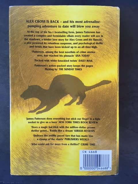 Pop goes the Weasel (Alex Cross #5) - James Patterson (Hardcover) LIKE NEW