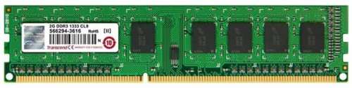 Transcend 2GB 1xR8 DDR3 1333U Desktop Memory