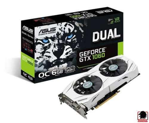 ASUS Dual series GeForce® GTX 1060 OC edition - 6GB GDDR5