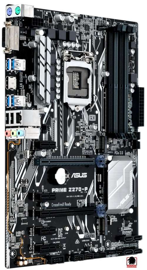 Asus® Prime Z270-P Intel LGA-1151 ATX Motherboard w/LED lighting, DDR4 3866MHz, dual M.2 (Brand New)
