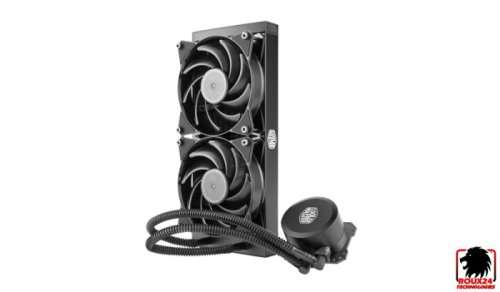 Cooler Master® MasterLiquid Lite 240 Closed Loop Liquid CPU Cooler w/LED on pump. (Brand New)