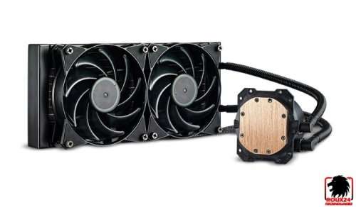 Cooler Master® MasterLiquid Lite 240 Closed Loop Liquid CPU Cooler w/LED on pump. (Brand New)