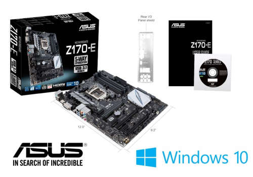 Asus® Z170-E Motherboard INCLUDING Windows 10 Pro Digital License