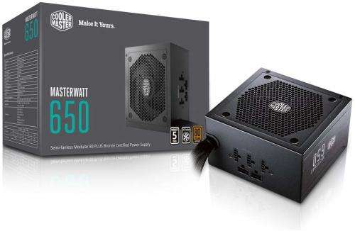 Cooler Master® MasterWatt 650W 80 Plus Bronze Semi-modular Power Supply (10 months old)