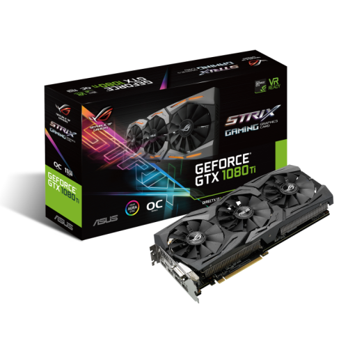 SUPER FAST!!! Asus ROG Strix NVIDIA GTX 1080 ti  11 GB GDDR5X RAM 352-Bit Graphics Card