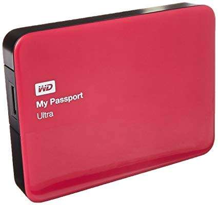2TB WD My Passport Ultra 2.5" USB 3.0 External HD, Berry