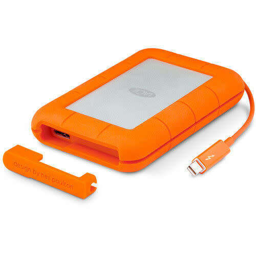 1TB LaCie Rugged Thunderbolt Portable External Hard Drive USB 3.0 / Thunderbolt