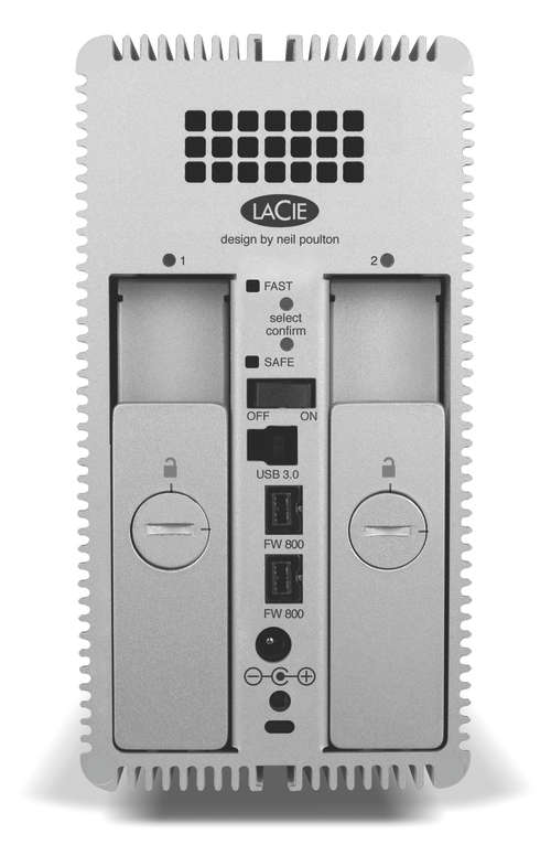 10TB LaCie 2big Quadra, USB 30  FireWire 800, 2-Bay (2x5TB HDD Included) RAID External