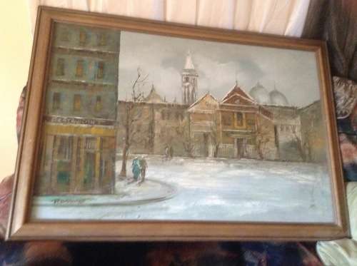 Oil painting by artist R Brant