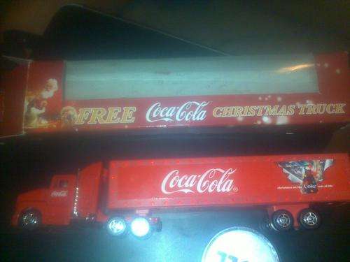 coca cola christmas truck in original box