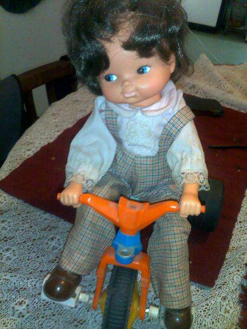 OLD DOLL ON TRYKE