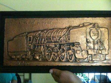 BRASS WOODEN FRAME STEAM LOCOMOTIVE CLASS GMAM GARRATT