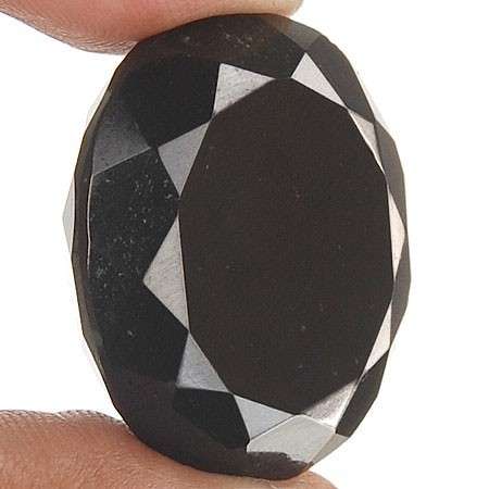 58 CTS RARE HUGE UNTREATED TOP CLASS NATURAL BLACK ONYX