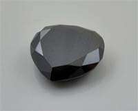 Natural Trillion Shape 6.70ct Solitaire Beautiful Black Loose Diamond Certified*