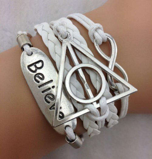 Infinity White Harry Potter Charm Bracelet